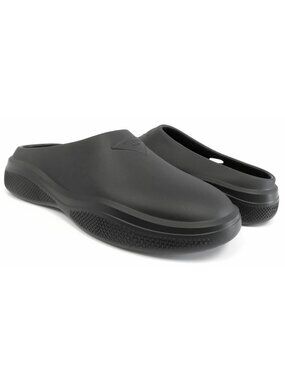 PRADA Men\'s Mellow Rubber Mules Clogs Slip On Loafer Shoes Black Size 42 / US 9 PRADA Men main image 3